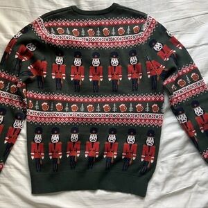 14th & UNION Holiday Christmas Sweater Nutcracker Christmas Mens Medium